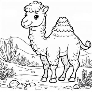 Camel coloring page - picture 14