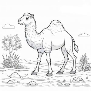 Camel coloring page - picture 16