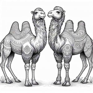 Camel coloring page - picture 4