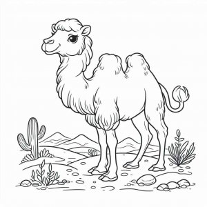 Camel coloring page - picture 6