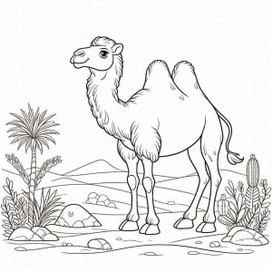 Camel coloring page - picture 8
