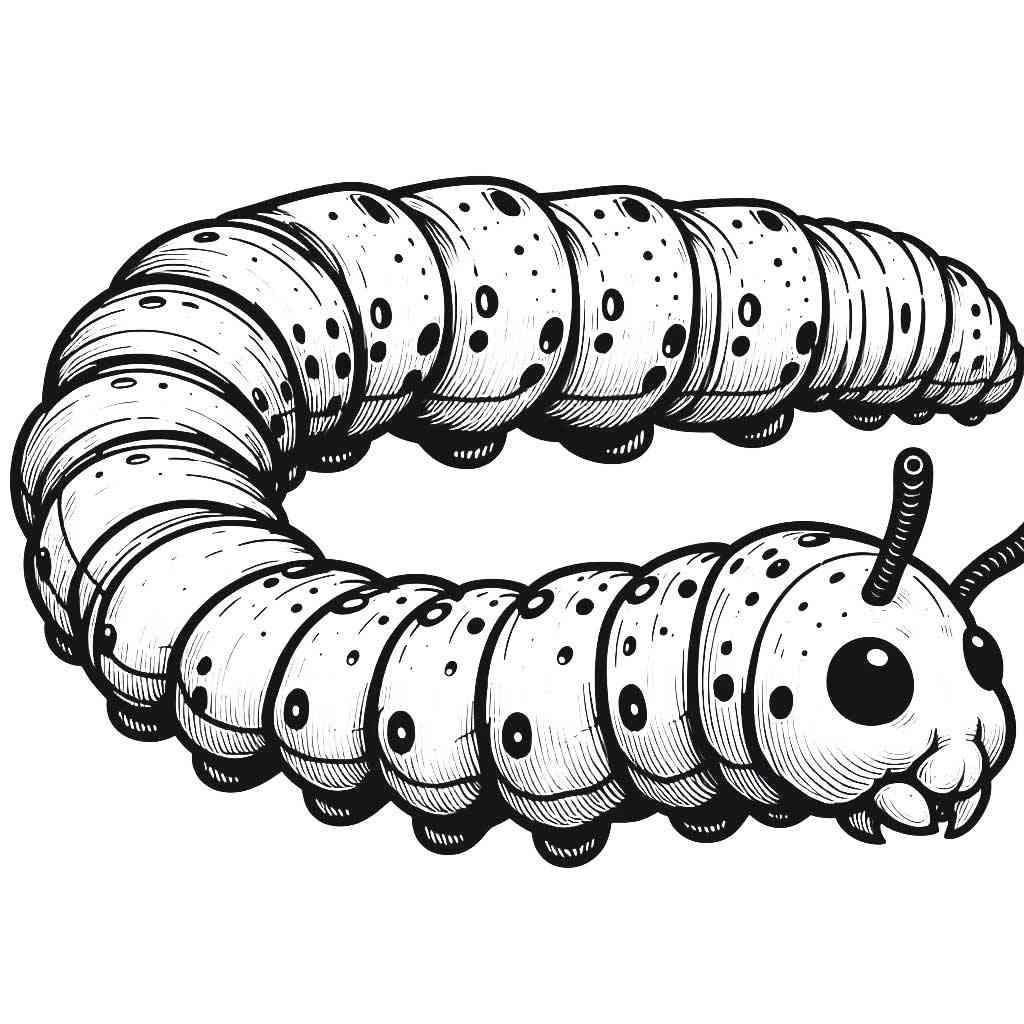 caterpillar coloring pages for preschool