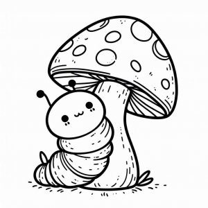Caterpillar coloring page - picture 18