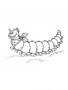 Hungry Caterpillar Coloring Page