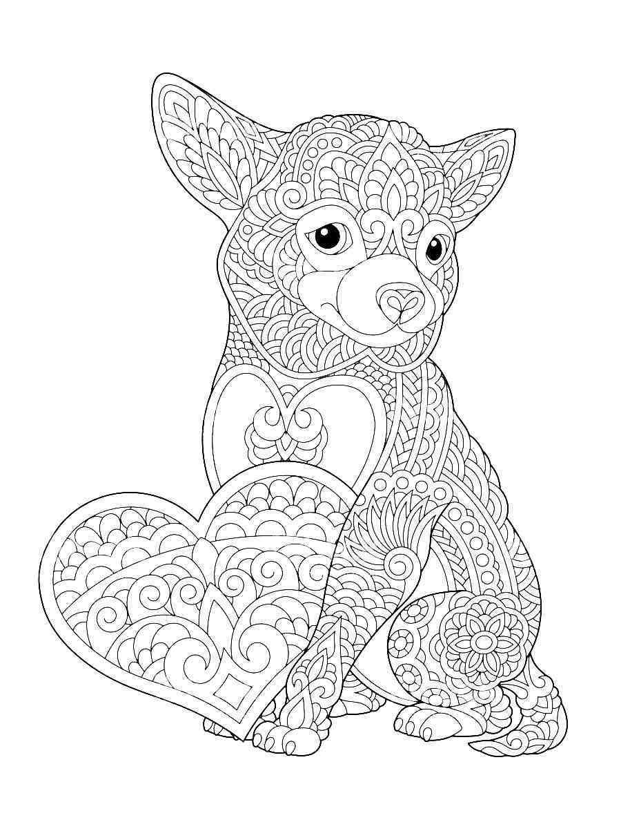 Free prinable Chihuahua coloring pages
