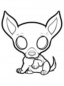 Chihuahua coloring page - picture 12