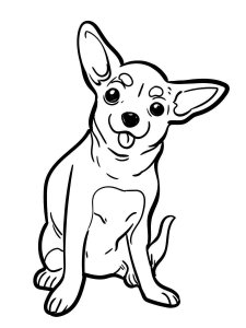 Chihuahua coloring page - picture 19