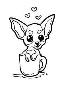 Chihuahua coloring page - picture 20