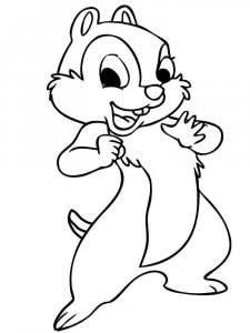 Chipmunk coloring page - picture 3