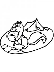 Chipmunk coloring page - picture 6
