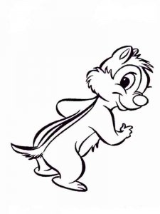 Chipmunk coloring page - picture 7