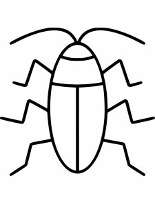 Cockroach coloring page - picture 1