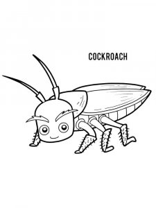Cockroach coloring page - picture 29