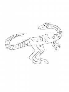 Cute Coelophysis Coloring Page