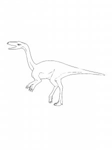 Coelophysis Side View Coloring Page