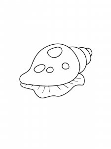 Spotted Conch Coloring Page
