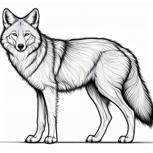 Coyote coloring page 10