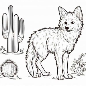 Coyote coloring page 17