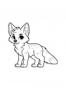 Coyote for Kids Coloring Page