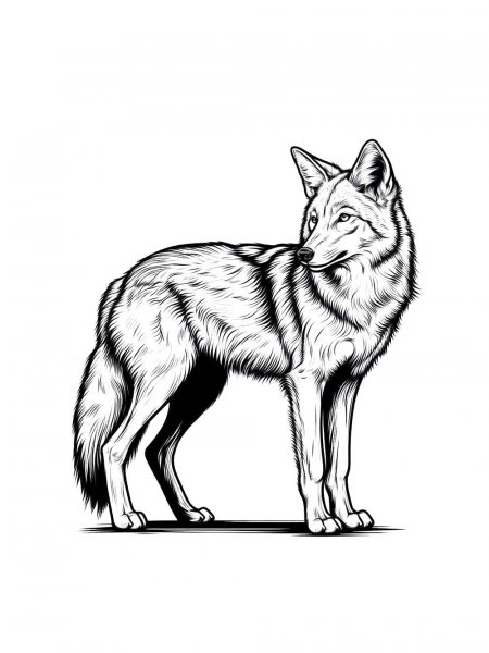 Coyote coloring pages