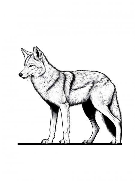 Coyote coloring pages