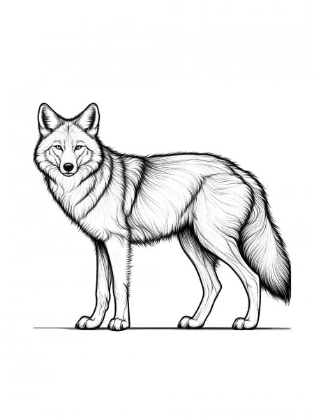 Coyote coloring pages