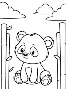 Cute Animal coloring page - picture 1
