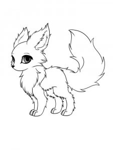 Cute Fox coloring page - picture 13