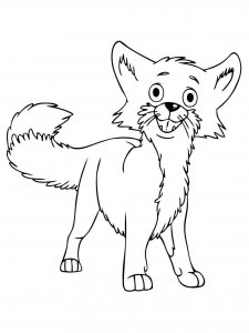 Cute Fox coloring page - picture 16