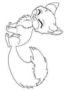 Cute Fox coloring page - picture 2