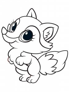 Cute Fox coloring page - picture 3