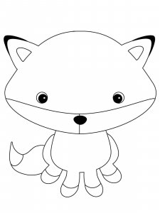 Cute Fox coloring page - picture 5