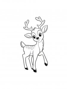 Deer coloring page - picture 36