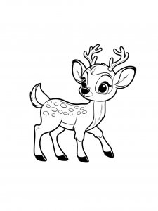 Deer coloring page - picture 45
