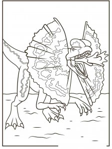 Dilophosaurus coloring page - picture 11