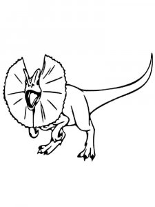 Dilophosaurus coloring page - picture 12