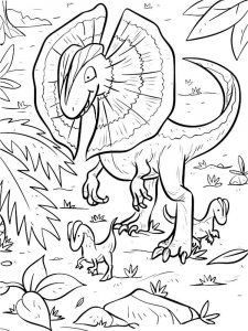Dilophosaurus coloring page - picture 14