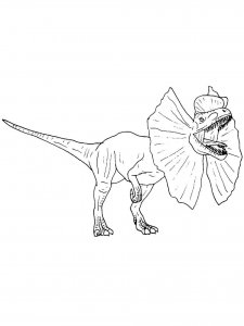 Dilophosaurus coloring page - picture 15