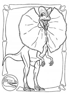 Dilophosaurus coloring page - picture 16