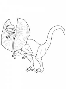 Dilophosaurus coloring page - picture 2