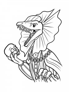 Dilophosaurus coloring page - picture 3