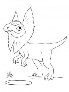 Dilophosaurus coloring page - picture 4