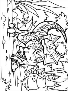 Dilophosaurus coloring page - picture 6