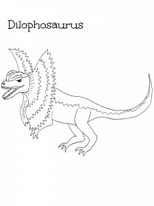 Dilophosaurus coloring page - picture 7