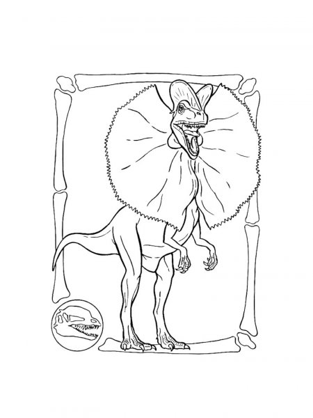 Dilophosaurus Coloring Pages