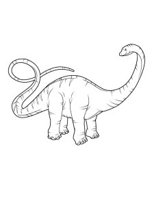 Giant Diplodocus Coloring Page