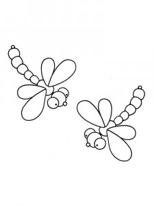 Dragonfly coloring page - picture 23