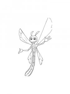 Dragonfly coloring page - picture 28