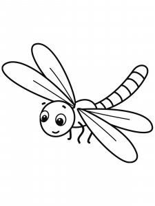 Dragonfly coloring page - picture 33
