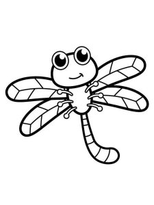 Dragonfly coloring page - picture 5